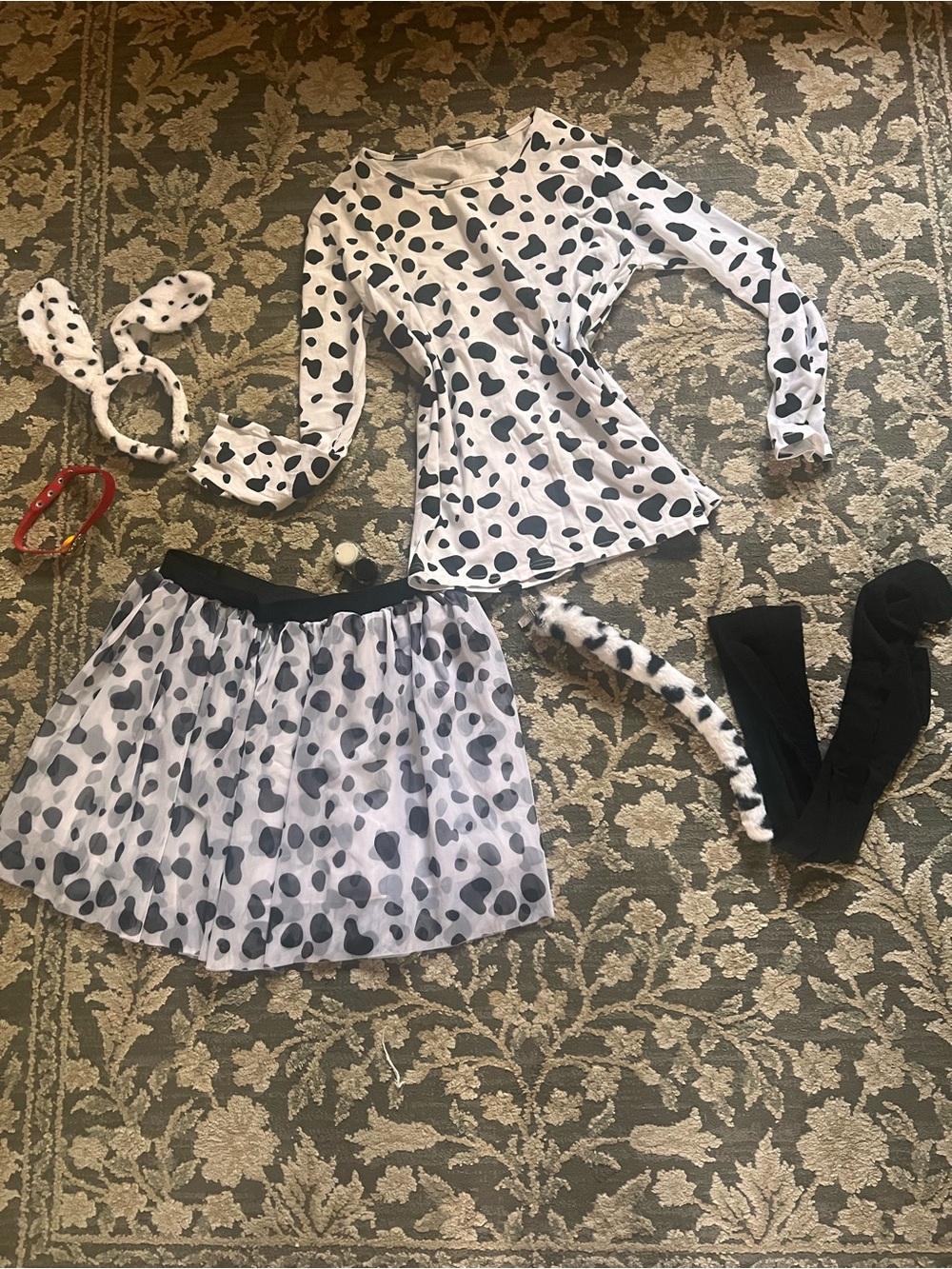 Dalmatian Spot Costume Set - White and Black